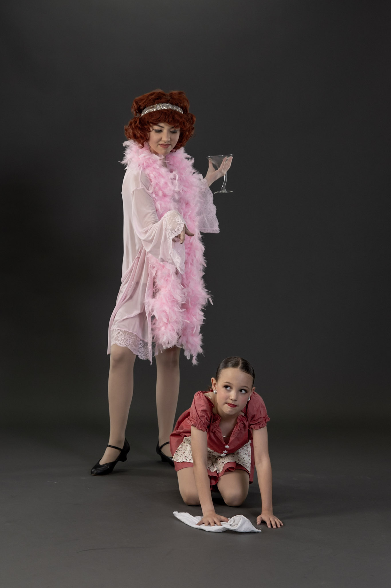 Dancers performing on stage at Miss Kim's Dance Class